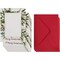 Sustainable Greetings 36 Pack Holiday Photo Card Holder, Red Foil Photo Sleeves, Bulk Personalized Christmas Cards with Envelopes, Holds 5x7 Inch Inserts